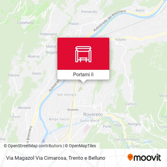 Mappa Via Magazol Via Cimarosa
