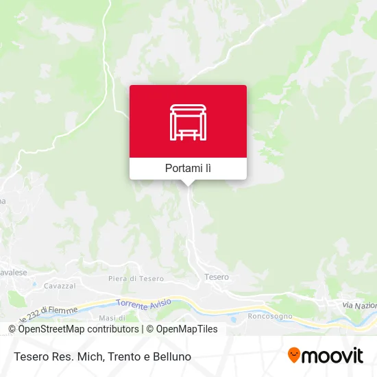 Mappa Tesero Res. Mich