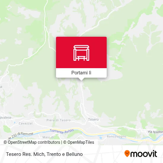 Mappa Tesero Res. Mich