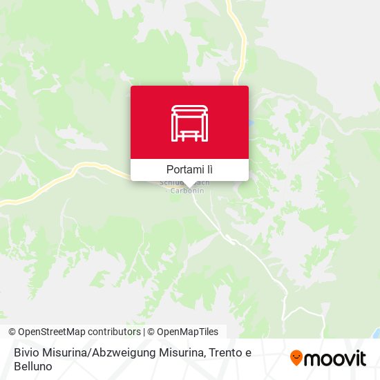 Mappa Bivio Misurina / Abzweigung Misurina