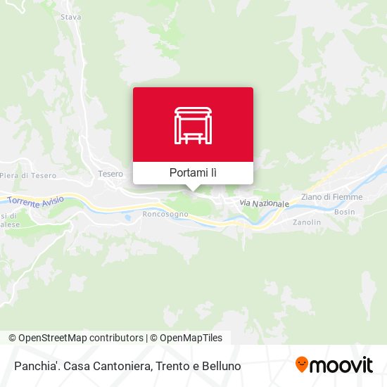 Mappa Panchia'. Casa Cantoniera