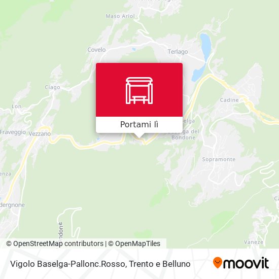 Mappa Vigolo Baselga-Pallonc.Rosso