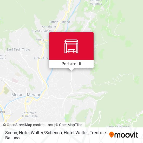 Mappa Scena, Hotel Walter / Schenna, Hotel Walter