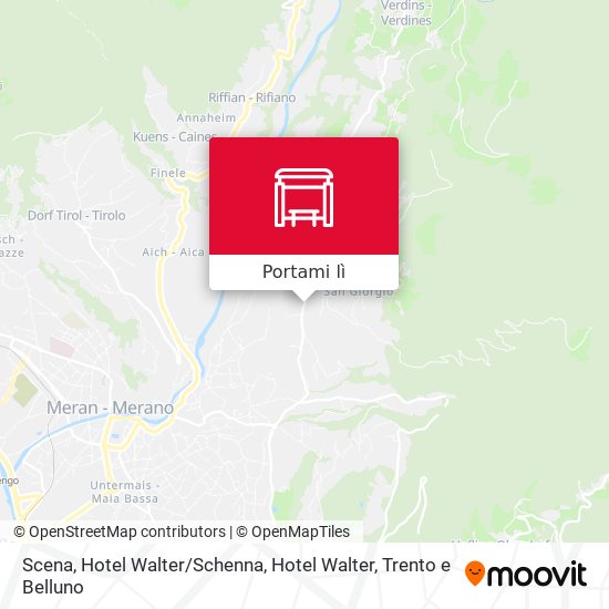 Mappa Scena, Hotel Walter / Schenna, Hotel Walter