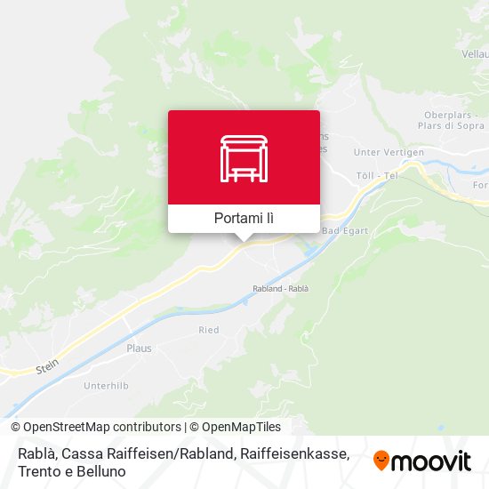 Mappa Rablà, Cassa Raiffeisen / Rabland, Raiffeisenkasse
