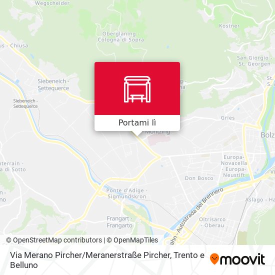 Mappa Via Merano Pircher / Meranerstraße Pircher
