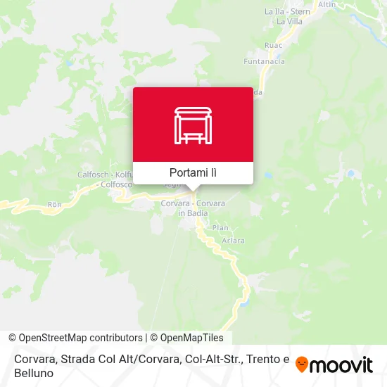 Mappa Corvara, Strada Col Alt / Corvara, Col-Alt-Str.