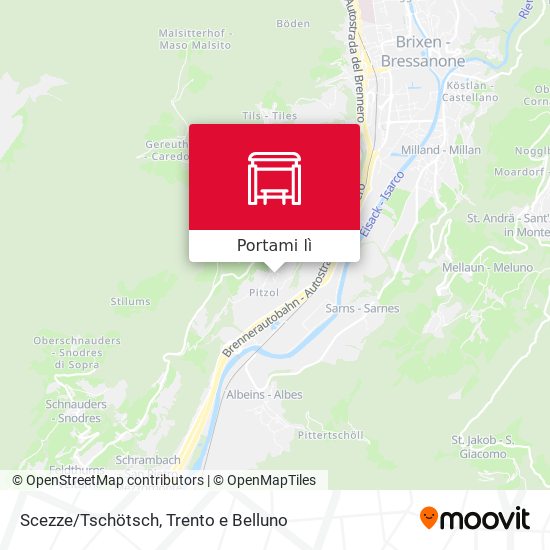 Mappa Scezze/Tschötsch