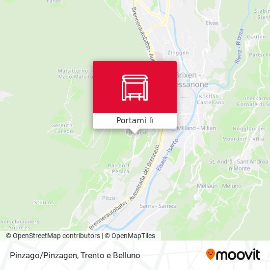 Mappa Pinzago/Pinzagen
