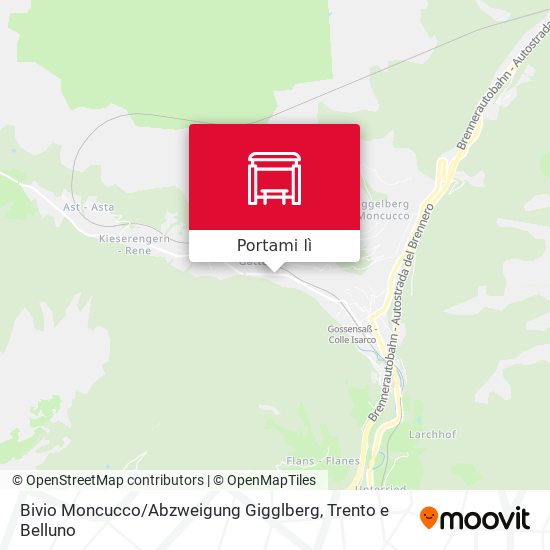Mappa Bivio Moncucco / Abzweigung Gigglberg