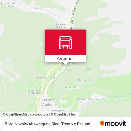 Mappa Bivio Novale/Abzweigung Ried