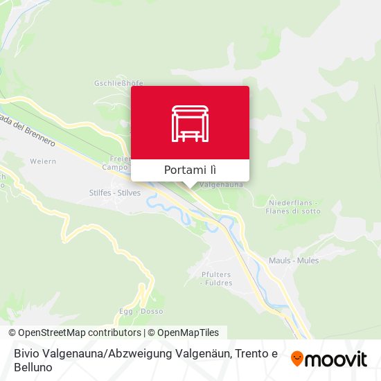 Mappa Bivio Valgenauna / Abzweigung Valgenäun