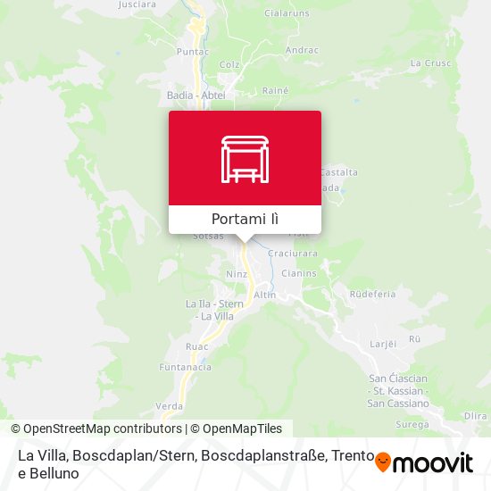 Mappa La Villa, Boscdaplan / Stern, Boscdaplanstraße