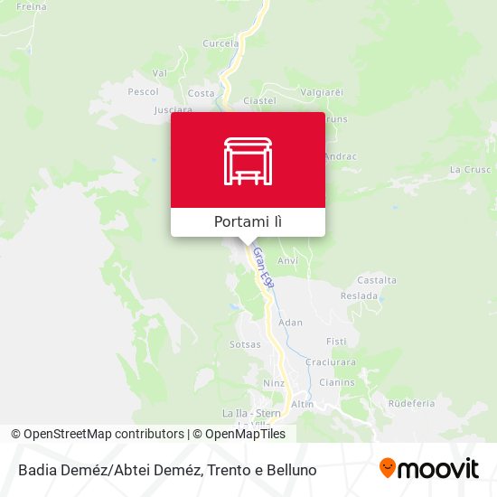 Mappa Badia Deméz/Abtei Deméz