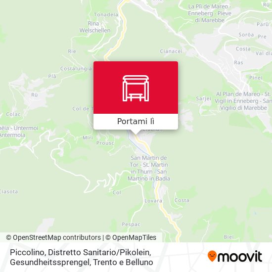 Mappa Piccolino, Distretto Sanitario / Pikolein, Gesundheitssprengel