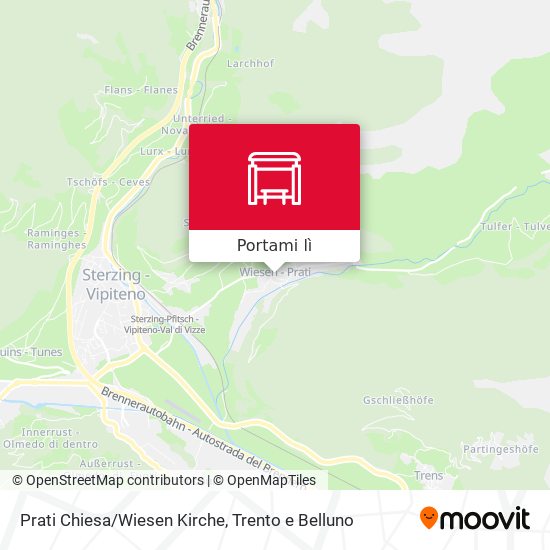 Mappa Prati Chiesa/Wiesen Kirche