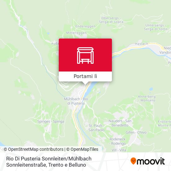 Mappa Rio Di Pusteria Sonnleiten / Mühlbach Sonnleitenstraße