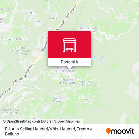Mappa Fiè Allo Sciliar, Heubad / Völs, Heubad