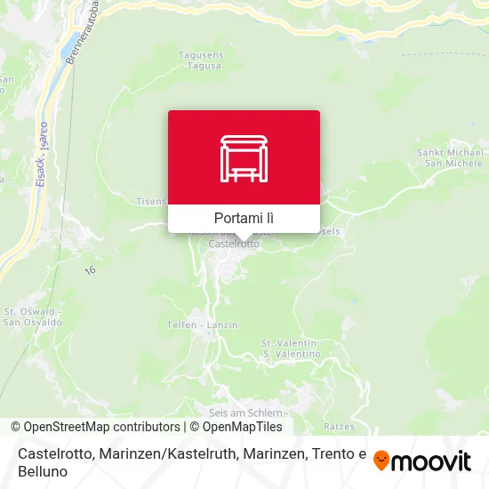 Mappa Castelrotto, Marinzen / Kastelruth, Marinzen