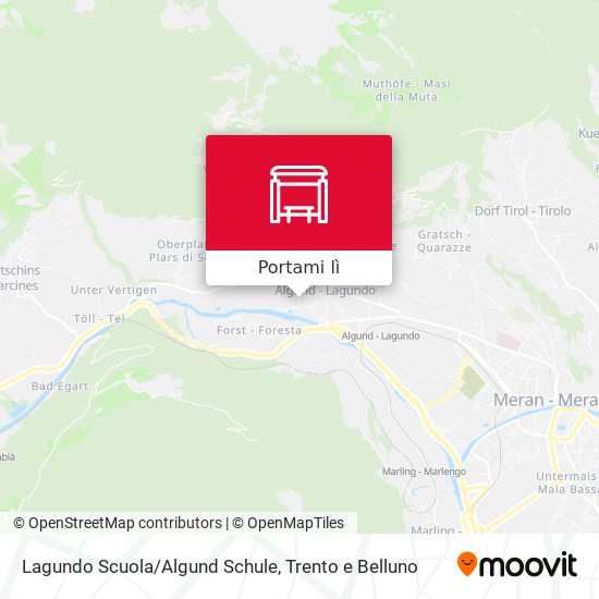 Mappa Lagundo Scuola/Algund Schule