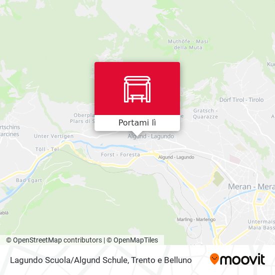 Mappa Lagundo Scuola/Algund Schule