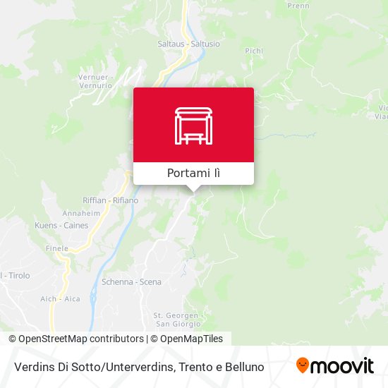 Mappa Verdins Di Sotto/Unterverdins