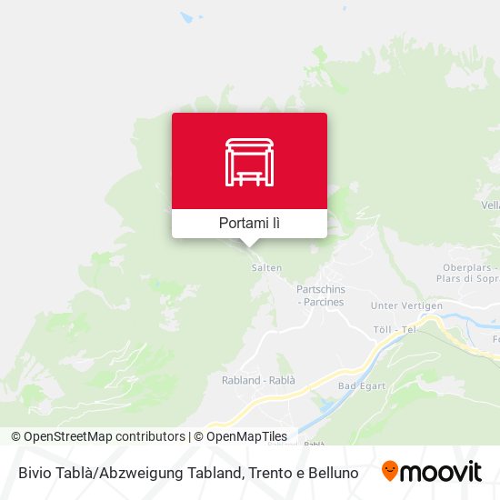 Mappa Bivio Tablà/Abzweigung Tabland
