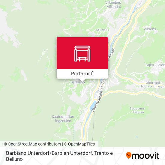 Mappa Barbiano Unterdorf / Barbian Unterdorf