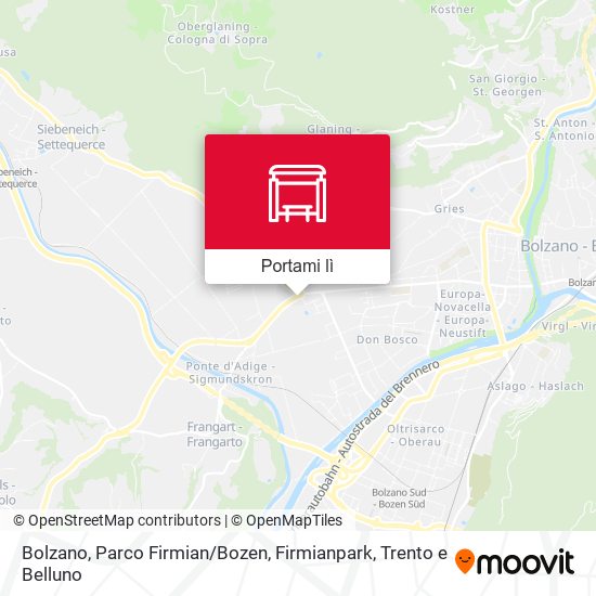 Mappa Bolzano, Parco Firmian / Bozen, Firmianpark
