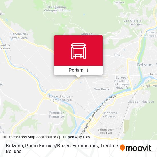 Mappa Bolzano, Parco Firmian / Bozen, Firmianpark