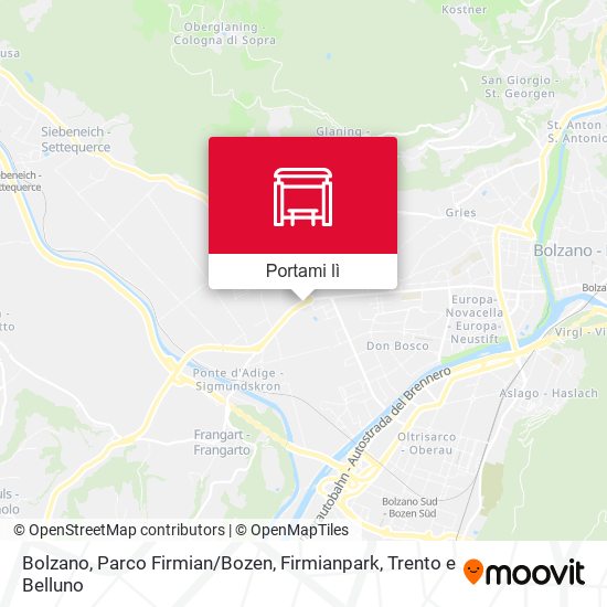 Mappa Bolzano, Parco Firmian / Bozen, Firmianpark
