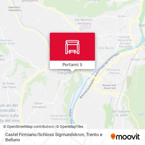 Mappa Castel Firmiano / Schloss Sigmundskron