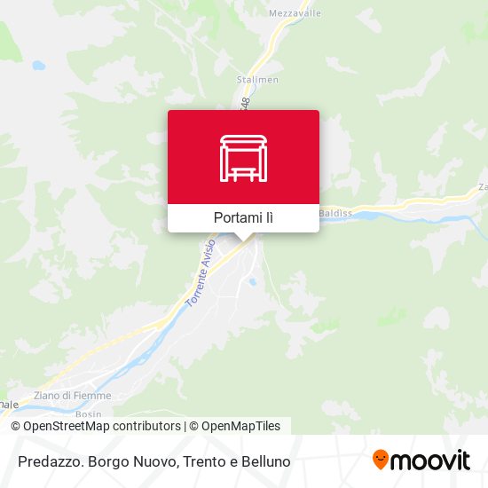 Mappa Predazzo. Borgo Nuovo