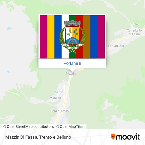 Mappa Mazzin Di Fassa