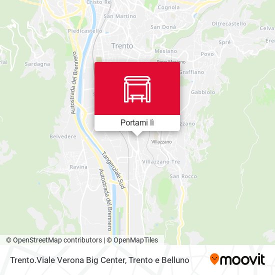 Mappa Trento.Viale Verona Big Center