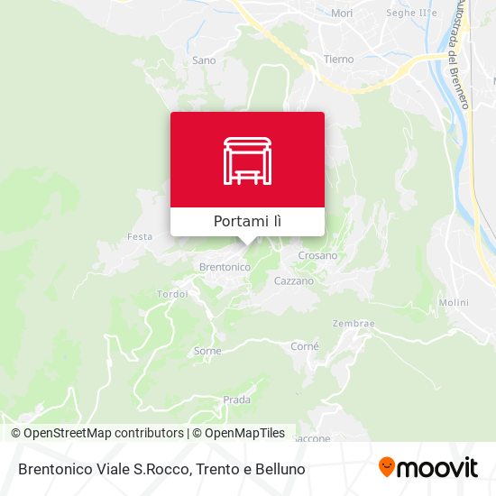 Mappa Brentonico Viale S.Rocco