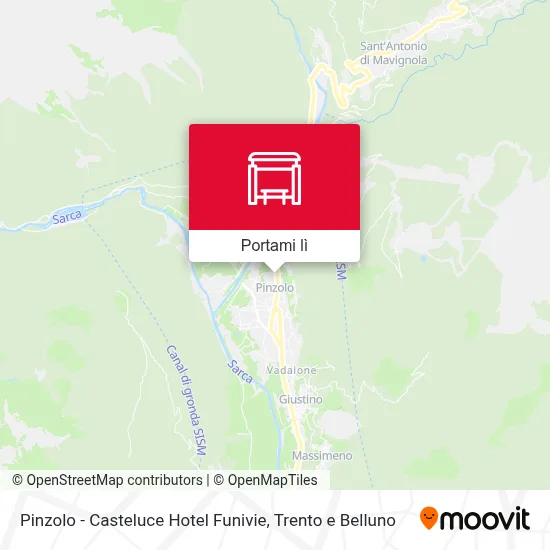 Mappa Pinzolo - Casteluce Hotel Funivie