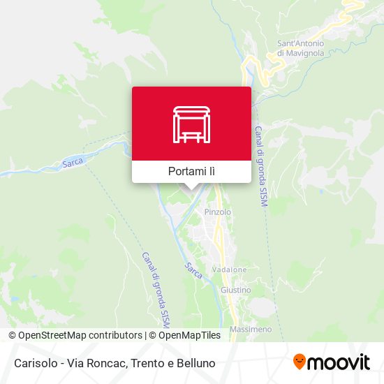Mappa Carisolo - Via Roncac
