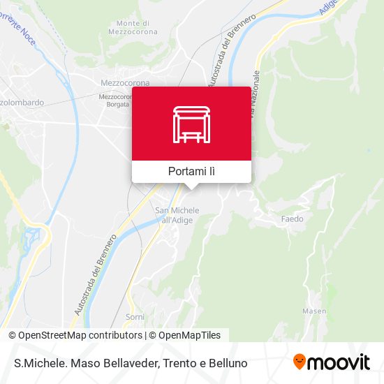 Mappa S.Michele. Maso Bellaveder