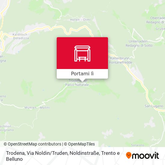 Mappa Trodena, Via Noldin / Truden, Noldinstraße
