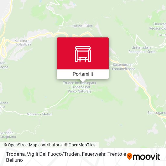 Mappa Trodena, Vigili Del Fuoco / Truden, Feuerwehr