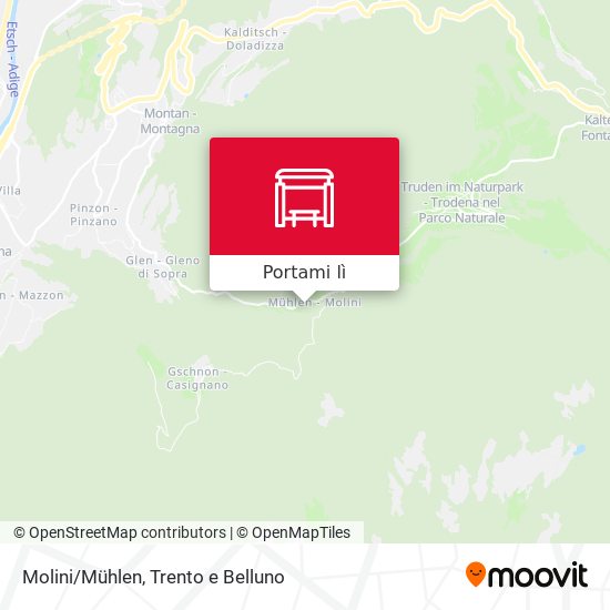 Mappa Molini/Mühlen