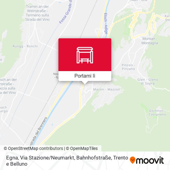 Mappa Egna, Via Stazione / Neumarkt, Bahnhofstraße