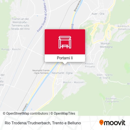 Mappa Rio Trodena/Trudnerbach