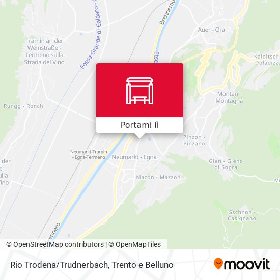 Mappa Rio Trodena/Trudnerbach