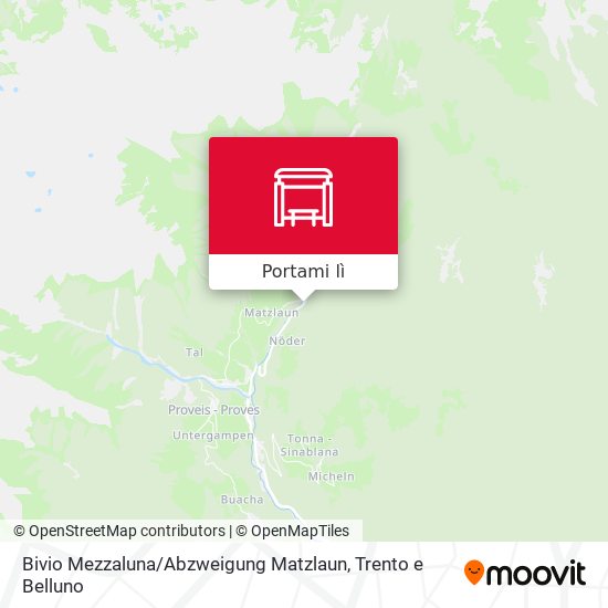 Mappa Bivio Mezzaluna / Abzweigung Matzlaun