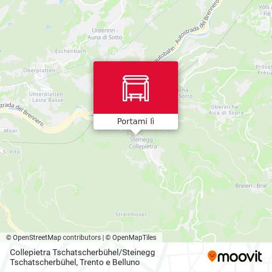 Mappa Collepietra Tschatscherbühel / Steinegg Tschatscherbühel