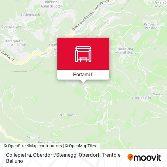 Mappa Collepietra, Oberdorf / Steinegg, Oberdorf