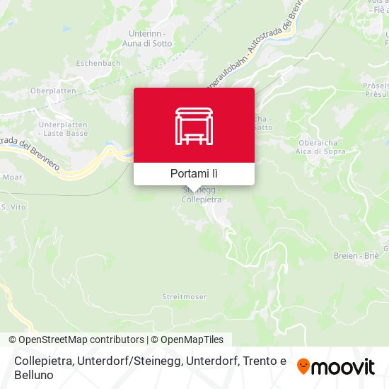 Mappa Collepietra, Unterdorf / Steinegg, Unterdorf