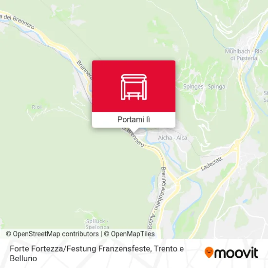 Mappa Forte Fortezza / Festung Franzensfeste